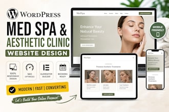 design a luxury medical spa website for your aesthetic clinic
