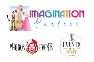 design awesome  wedding, engagement, anniversary,birthday event logo