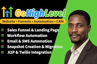 gohighlevel automation expert, gohighlevel landing page, ghl website design crm