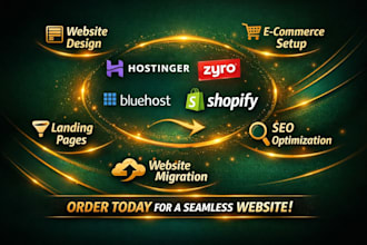 build hostinger ionos toweb website storeden cuborio migrate to shopify expert