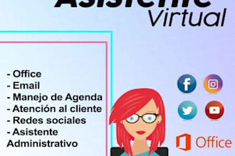 seré tu asistente administrativa virtual