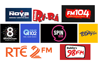 promote and airplay your songs on major radio in dublin