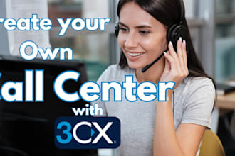 build ai phone calling agent auto predictive dialer 3cx pbx voip cloud system