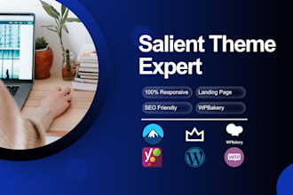 design or customize salient wordpress theme with wpbakery builder