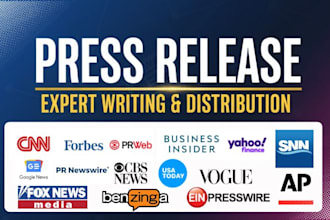 press release writing and press release distribution to premium media sites