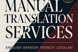 provide the best spanish english and french manual translation