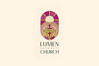 design a meaningful catholic church logo or religious emblem