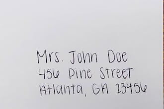 neatly handwrite envelopes or notes for you