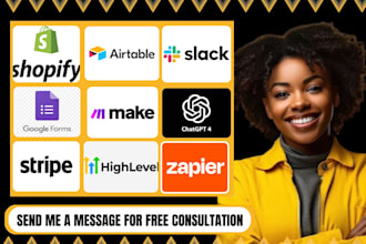 gohighlevel zapier twilio stripe google form hubspot quickbooks airtable shopify