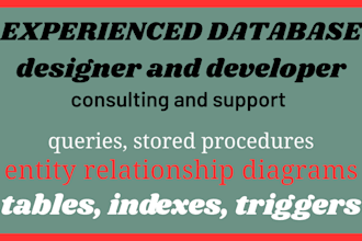 design, develop and integrate  your sql and nosql database