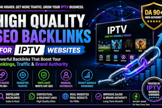 build high quality SEO backlinks for iptv websites