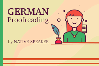 proofread and correct your german texts professionally