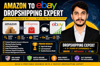 be your amazon to ebay dropshipping expert and ebay store manager