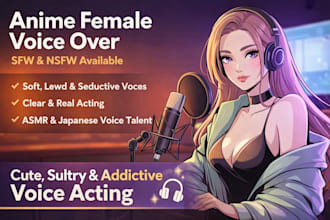 any voiceove anime female voice,actress,acting amsr erotic sexy sultry nsfw sfw