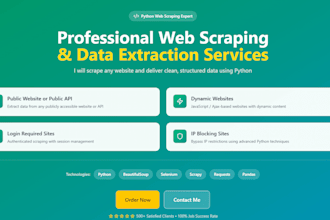 scrape public website or API