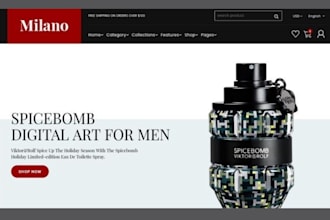 design perfume shopify store perfume website fragrance store cologne store