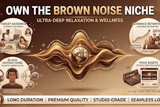 create relaxing brown noise for deep sleep and focus
