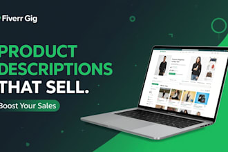 write high converting product descriptions for your webshop