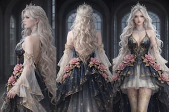 design custom dresses with realistic ai fashion models