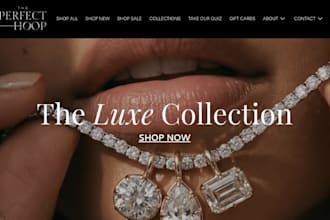 jewelry shopify store fine handmade necklace earrings rings dropshipping store
