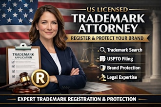 be your US trademark law expert, filing, protection, and legal advice