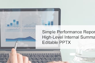 provide a simple editable powerpoint performance report presentation