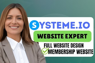 systeme io website, membership site and automation