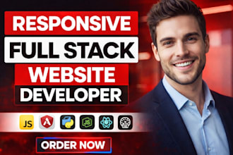 do full stack website development frontend backend developer