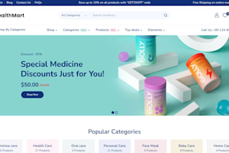 design a wordpress website for pharmacy, medical, pharmaceutical company