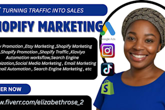boost shopify sales with ecommerce marketing, traffic and promotion