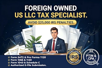 file form 5472 1120 for your foreign owned US llc