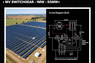 design utility scale ground mount layouts and solar interconnection plans