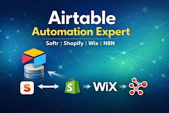 build softr airtable shopify airtable crm database n8n expert wix automation
