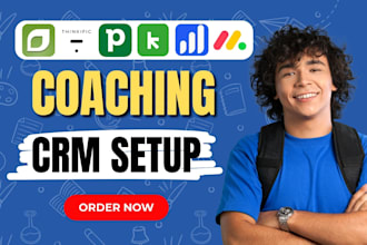 setup coaching CRM learndash thinkific coachaccountable keap pipedrive monday