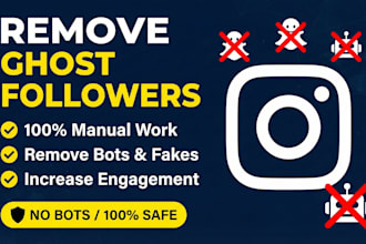 manually remove or unfollow fake bot followers and clean your instagram account