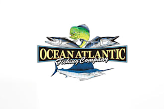 make offshore fishing charter business seeks logo for you
