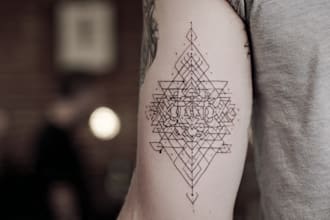draw you meaningful custom tattoo design sketch