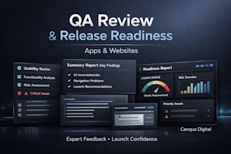 review your app and provide QA release guidance