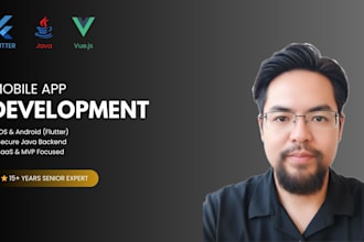 build a scalable saas mvp mobile app using flutter and java