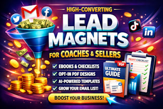 create a high converting lead magnet PDF to grow your email list, online sellers
