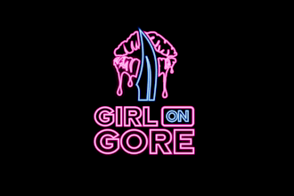 design girl gore crime podcast logo