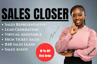 sales closer high ticket sales online sales sales person sales representative