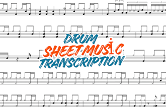 transcribe drum parts and create clear drum sheet music