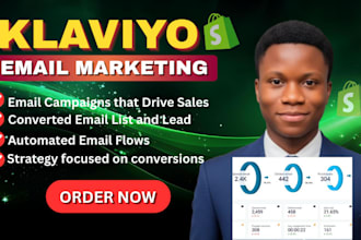 do klaviyo email flow, lead generation email flow for shopify stores