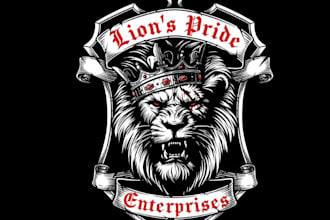 make vintage crest coat of arm and heraldic logo