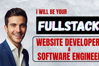 do fullstack website development with frontend developer, backened developer