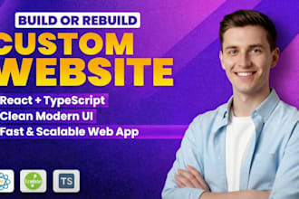create or rebuild a custom full stack web app