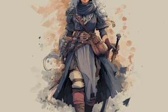 create original dnd, rpg character art, fantasy art for you