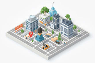 draw you professional isometric vector design