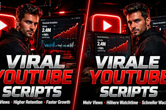 write a viral youtube script for each niche